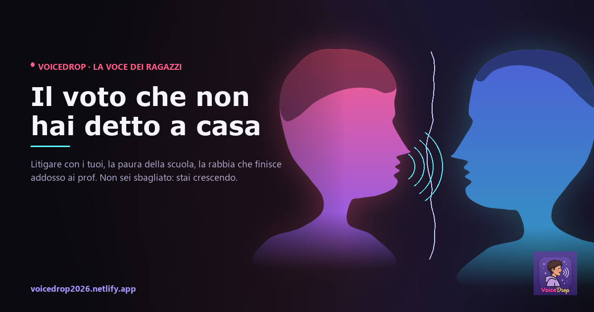 Il voto che non hai detto a casa